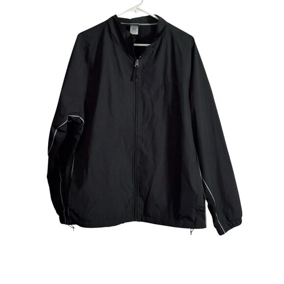 Champion Windbreaker XL Jacket Lightweight Full Zip Black Work Out Exercise Gym - Picture 1 of 7